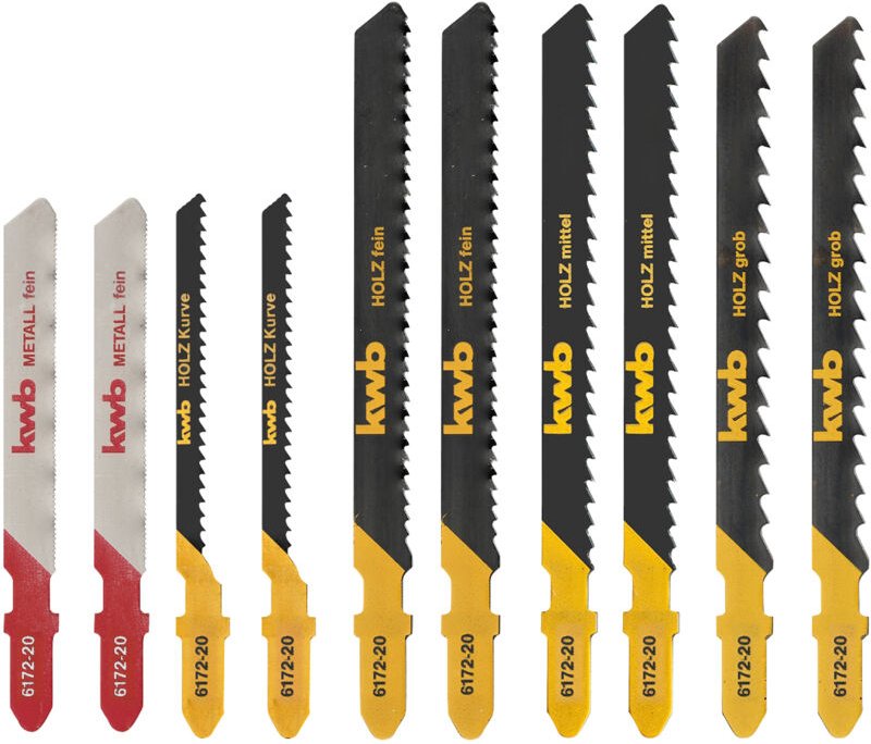 KWB Stichsägeblätter-Set, 617220, 10-teilig