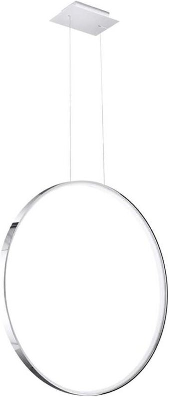 Pendelleuchte Hängelampe Deckenlampe Wohnzimmerleuchte Chrom-Ring led 5520lm 50W