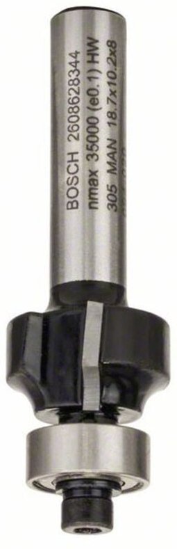 Accessories 2608628344 Abrundfräser Hartmetall Länge 53 mm Schaftdurchmesser 8 mm - Bosch