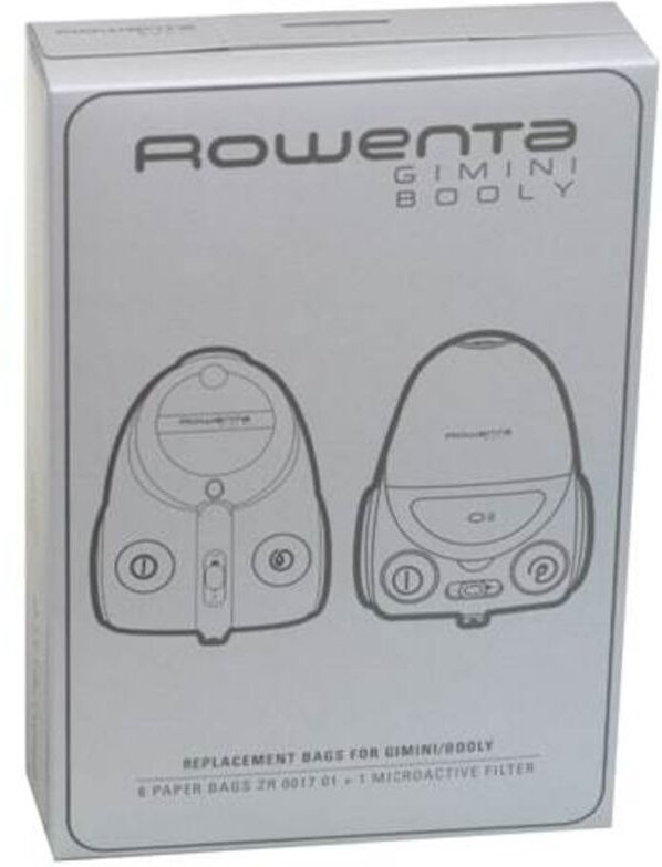 Ersatzteil - 6er Pack Staubsaugerbeutel + 1 Filter Gimini - Rowenta moulinex