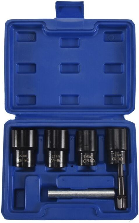 Radmuttern-Entferner-Werkzeug, 6-teiliger Auszieher-Satz 1/2 Zoll Antrieb, Verriegelungswerkzeug