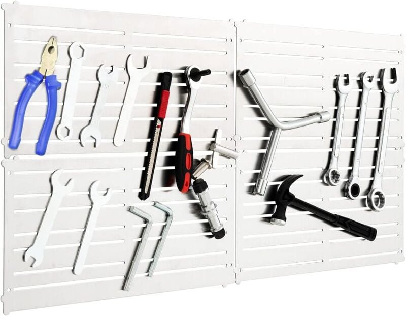 Thumbnail - Costway - Magnetische Werkzeughalter Wand, 4 Werkzeugplatten 32 starken Magnetstreifen 60x30cm, Werkzeug Organizer für W...