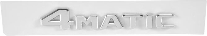 Tlily - 4MATIC Silber Auto Kofferraum Tür Stoßstange Abzeichen Aufkleber Emblem Klebeband Aufkleber Ersatz für -