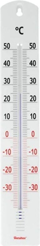 Außenthermometer Glas 40 x 6,5 x 1,2 cm für innen und außen geeignet