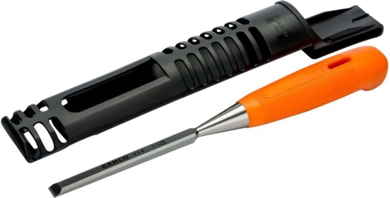 Bahco Stechbeitel mit orangefarbenem Griff aus Polypropylen, 8 mm