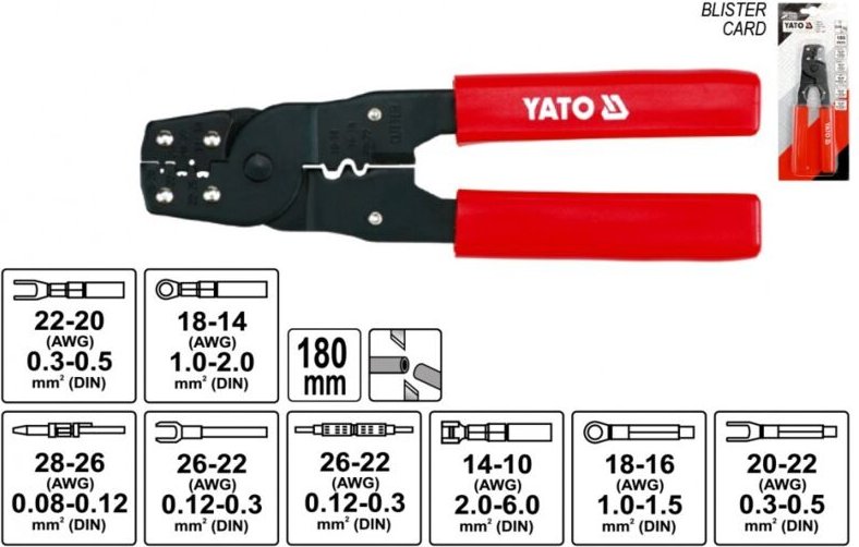 Thumbnail - 2-Funktions-Stecker-Crimpzange - Yt-2256