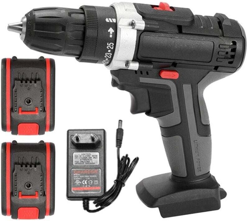 36V Akku-Bohrschrauber led Akku-Bohrschrauber-Set Variable Geschwindigkeit Elektrische Bohrmaschine Power Drill Familie ...