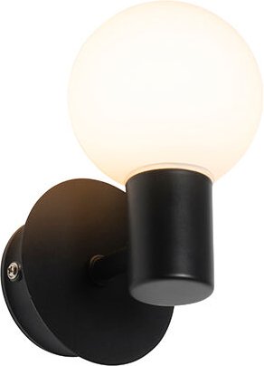 Moderne Wandleuchte schwarz IP44 - Cederic Up