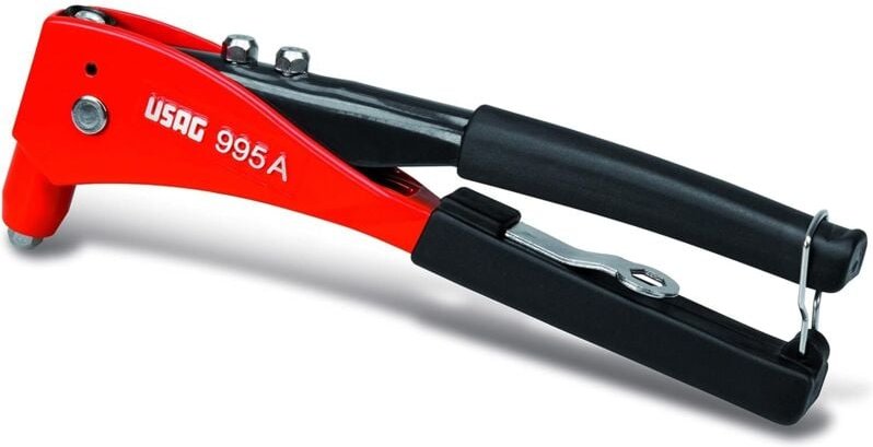 USAG U09950001 Nietzange, 3 austauschbare Köpfe, 2,4÷4 mm