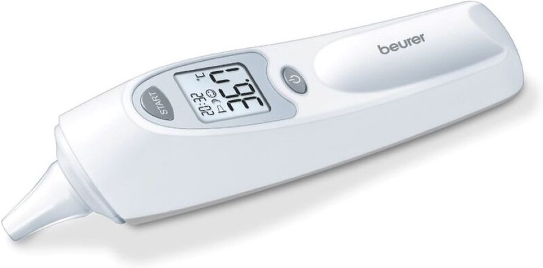 Beurer - ft 58 Ohr-Thermometer Weiss-Grau Infrarot-Fieberth.