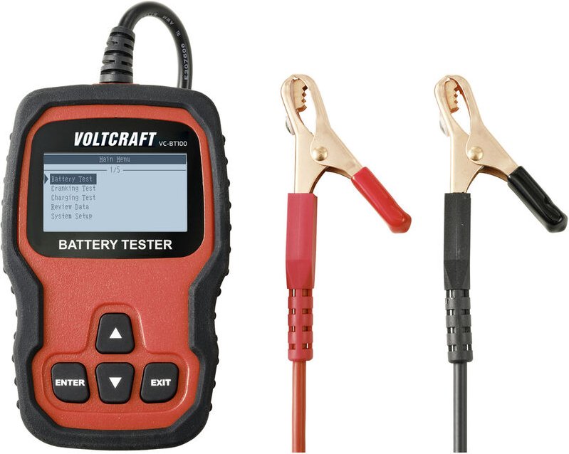 VOLTCRAFT VC-BT100 Kfz-Batterietester 12 V, 24 V 79 mm x 28 mm x 128 mm