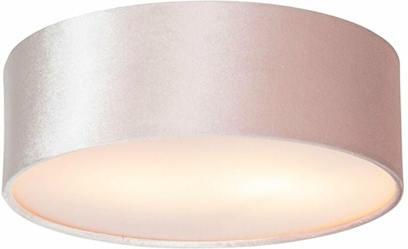 Deckenleuchte rosa 30 cm mit goldener Innenseite - Drum