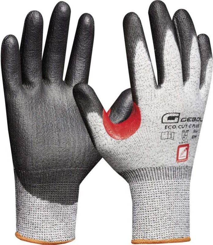 Handschuh Eco Cut c Plus grau/schwarz/rot Arbeitshandschuhe - Gebol