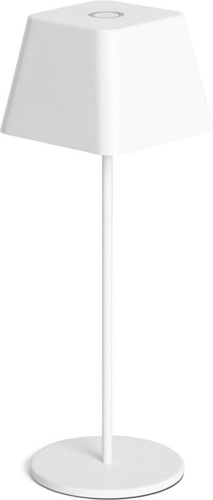 Efectoled - led Tischlampe 1.2W Tragbar Aussen Aluminium mit wiederaufladbarem USB-Akku Willy Weiß