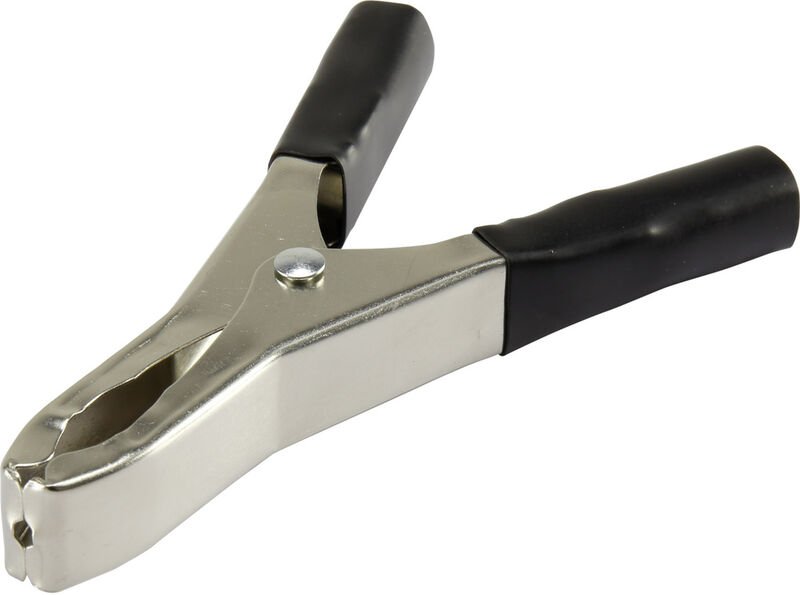 93038c30 Krokodilklemme Schwarz Länge: 100 mm 1 St. - Tru Components