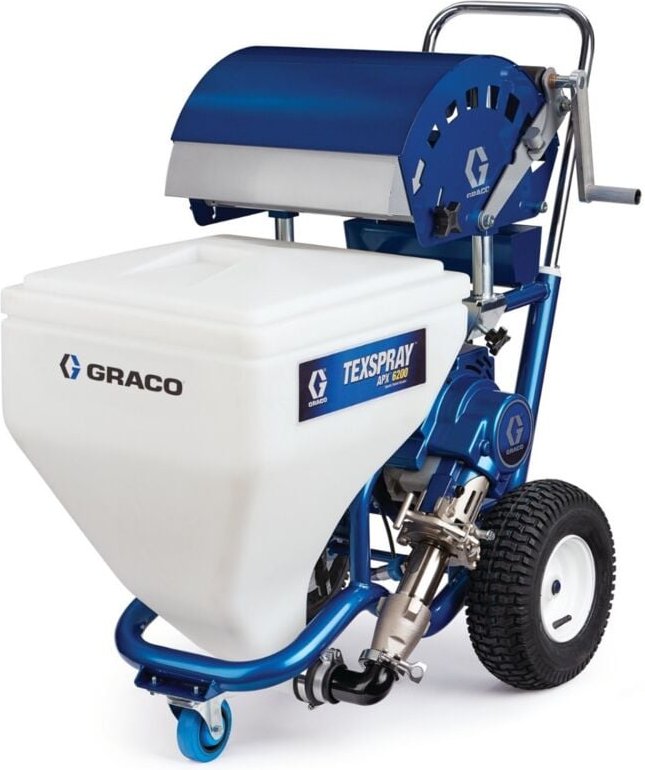 TexSpray apx 6200 Glattbeschichtungssprühgerät – 230 v – Graco Beutelentleerungsrolle – 17N346