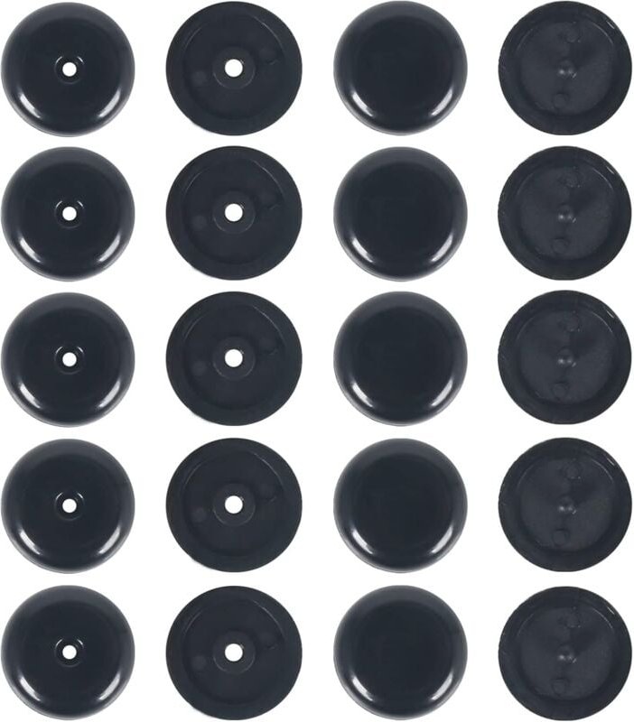 Memkey - 10 Paar Sicherheitsgurt-Stoppknopf, Kunststoff-Knopfclip für den Auto-Sicherheitsgurt für alle Arten von Autos