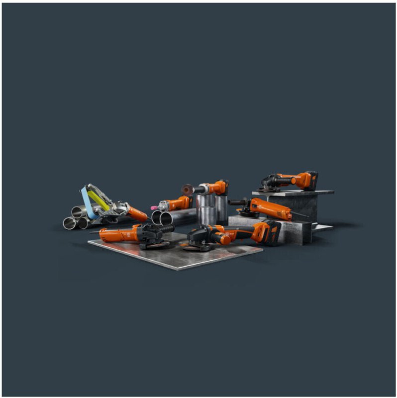 Fein - Akku-Winkelschleifer ø 125 mm ccg 18-125-12 as ohne Akku und Ladegerät in l-boxx