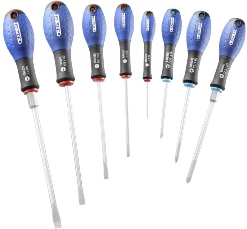 Schlitz-/PZ-Schraubendreher-Set 8-tlg. – Expert von Facom