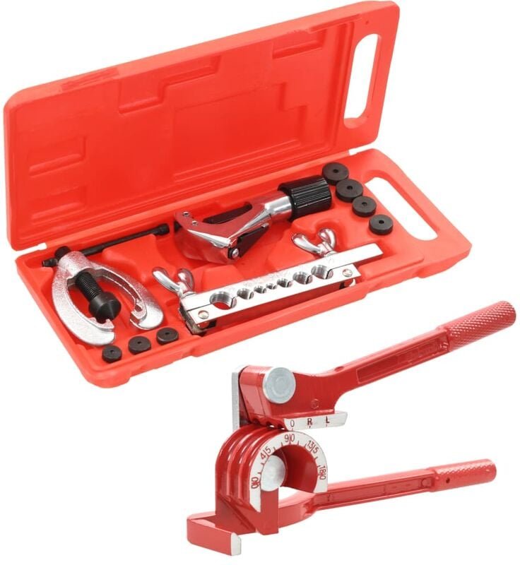 Bördelwerkzeug Set mit Rohrbiegegerät Vidaxl