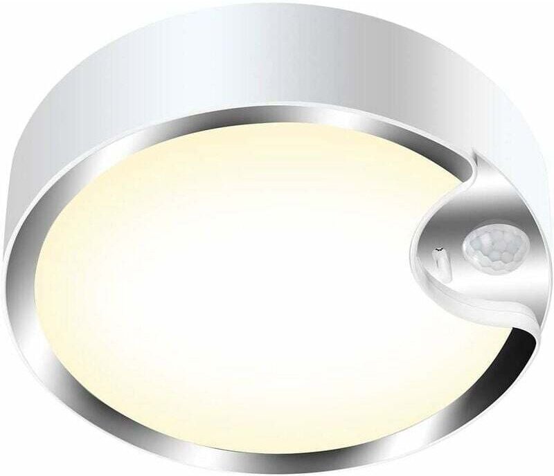 Plafonnier 80 led avec détecteur de mouvement à piles - Lntyq