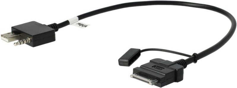 Vhbw - aux Line In Adapter Kabel kfz Radio kompatibel mit Apple iPhone Modelle mit dem 30-poligen Anschluss Auto, Fahrze...