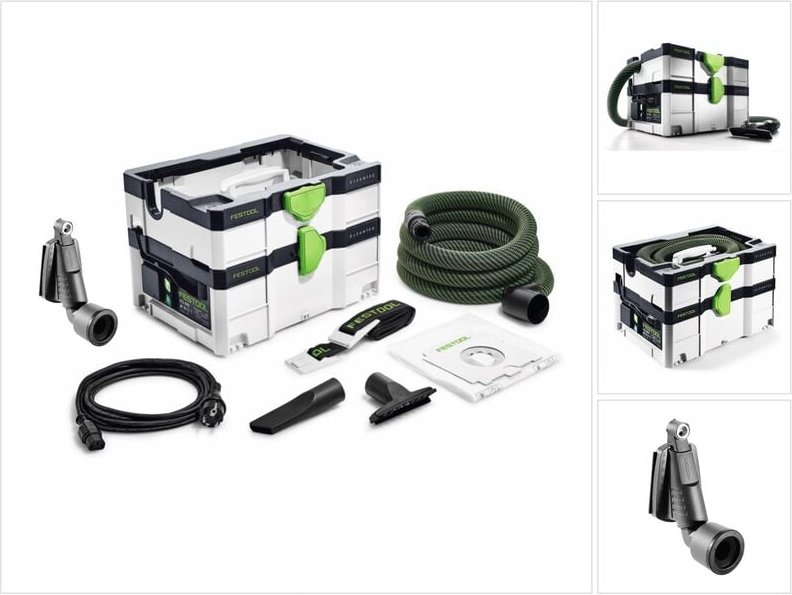 Ctl sys Cleantec Absaugmobil 4,5l Staubkl. l ( 575279 ) + Tragegurt, Düsen, Saugschlauch - Festool
