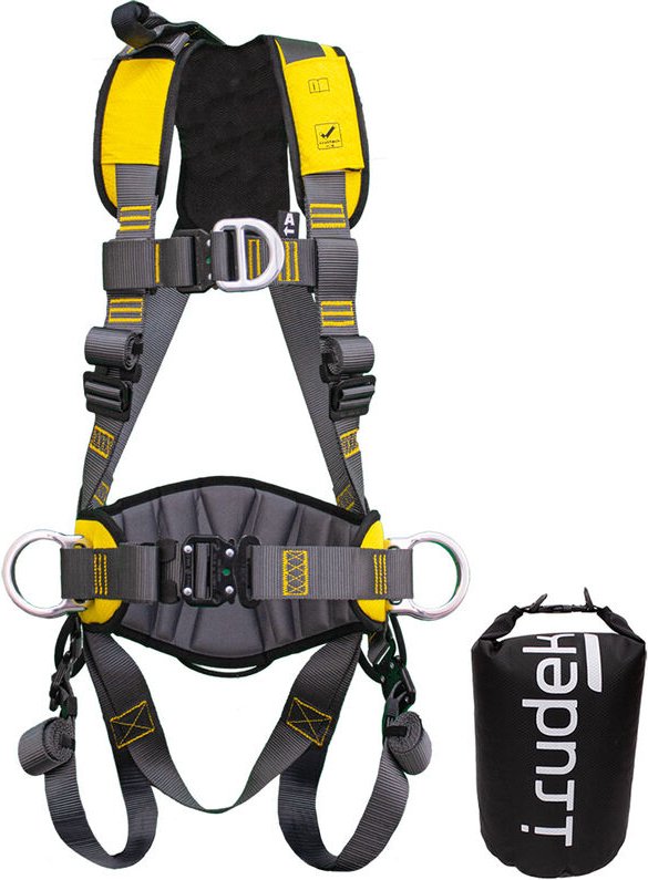 Expert Pro 200 Absturzsicherungsgurt - l/xxl - Schwarz / Gelb - Irudek