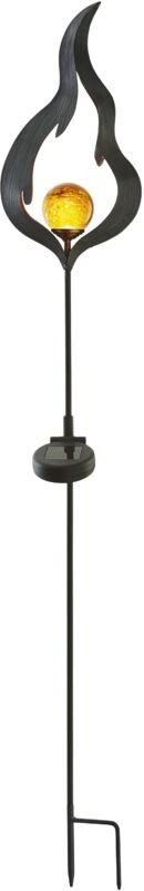 Star - Trading Solar-Erdspieß Melilla, flammenförmig, 85x17cm