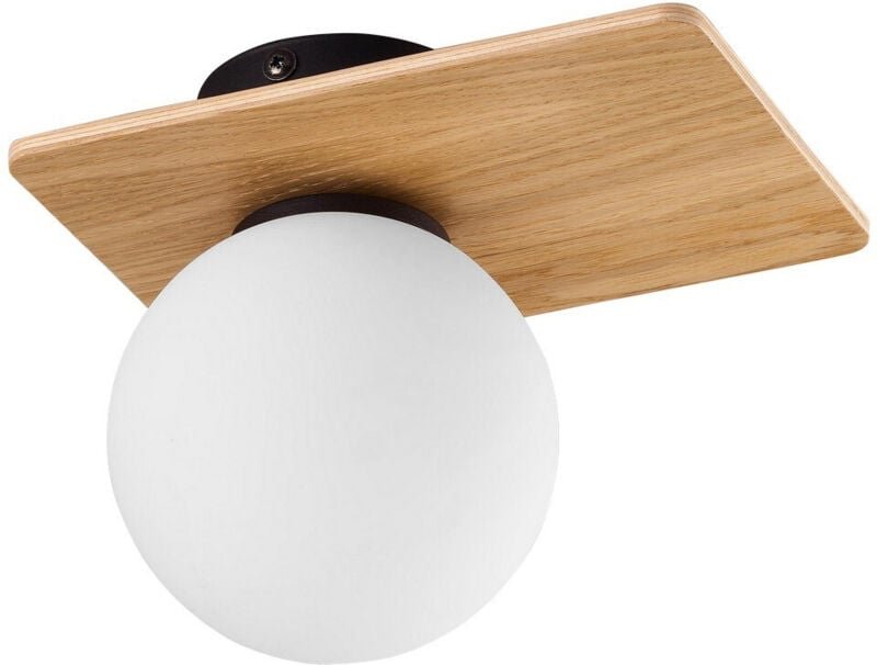 TK Bianca Globe Deckenleuchte Weiß, Kiefer 1xG9