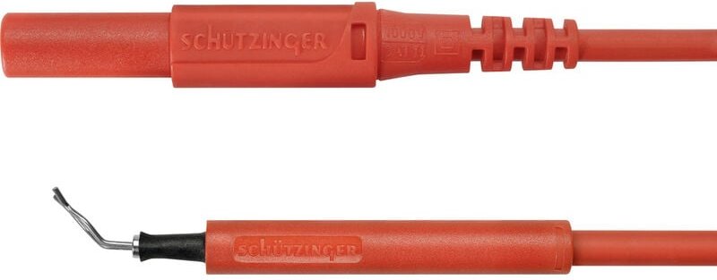 Schützinger AL 8322 / ZPK / 1 / 100 / RT Adapterleitung Stecker 4 mm Prüfspitze Rot 1 St.