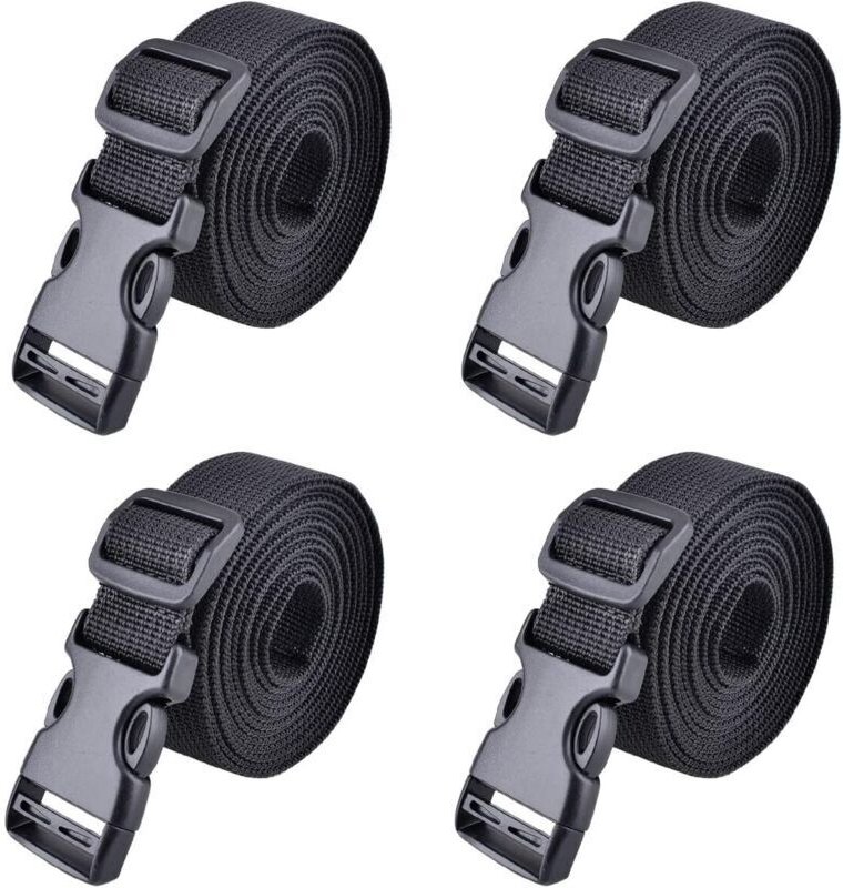 Schnellverschluss-Spanngurt 25 mm 38 mm, 4-teilig, Kunststoff-Ratschengurt, Spanngurt zur Gepäcksicherung (1,5 m, A - Sc...