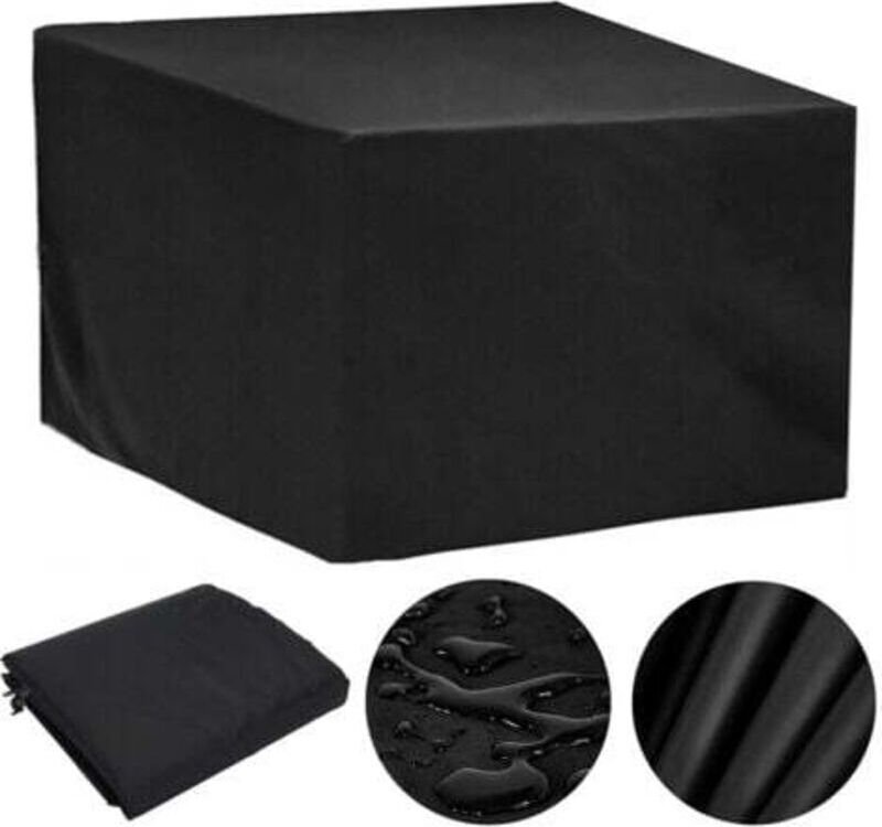 Schutzhülle für Gartenmöbel, 80 x 80 x 80 cm, Oxford Garden, wasserdicht, winddicht und UV-beständig (schwarz)
