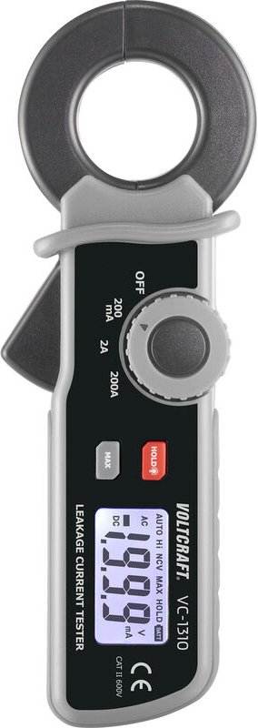 Voltcraft - VC-1310 Stromzange digital cat ii 600 v Anzeige (Counts): 1999