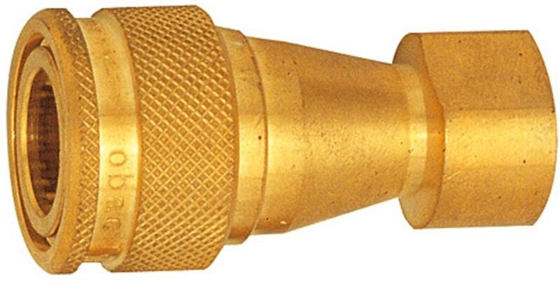 Hydraulikkupplung beidseitig absperrend, ms blank, g 1/2 ig nw 11 - Riegler