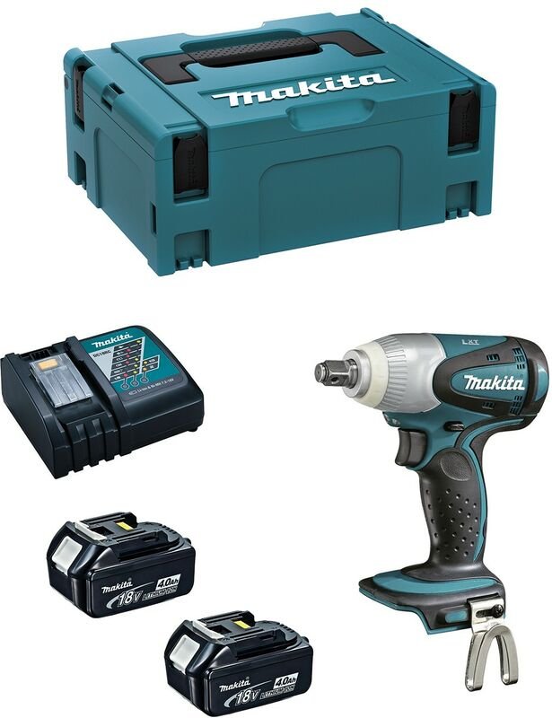 Schlagschrauber 18 V Li-Ion 4 Ah 230 Nm MAKITA - 2 Akkus, Ladegerät, Gehäuse - DTW251RMJ