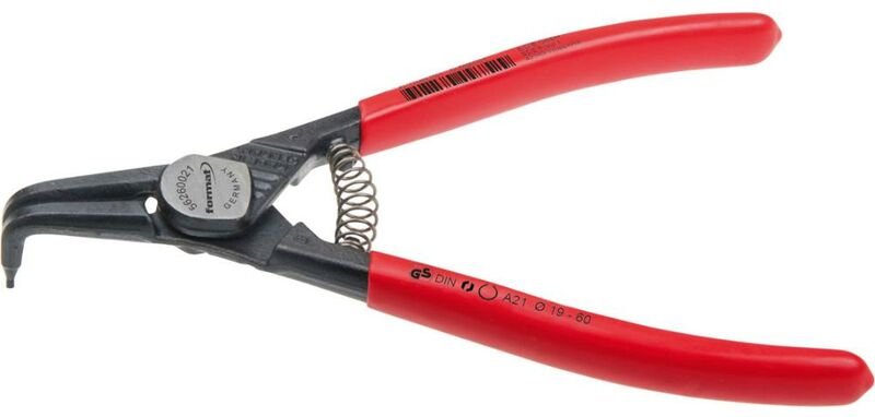 Sicherungsringzange gebogen A01 125mm Außen - Format