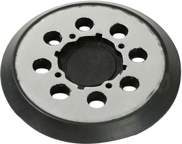 Trade-Shop 8-Loch + 4-Loch Klett Schleifteller Stützteller Haftteller Ø125mm kompatibel mit Dewalt DWE6421 DWE6423 Exzen...