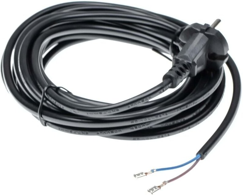 Stromkabel kompatibel mit Sebo G1, Dart3, Dart2, G2, Extra, Felix, Dart1, X1 Staubsauger - 6 m Kabel 1000 w - Vhbw