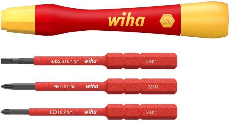 Feinschraubendreher Set PicoFinish® slimVario® electric 4-tlg. i mit slimBits i Präzisionsschraubendreher i Schlitz, ph,...