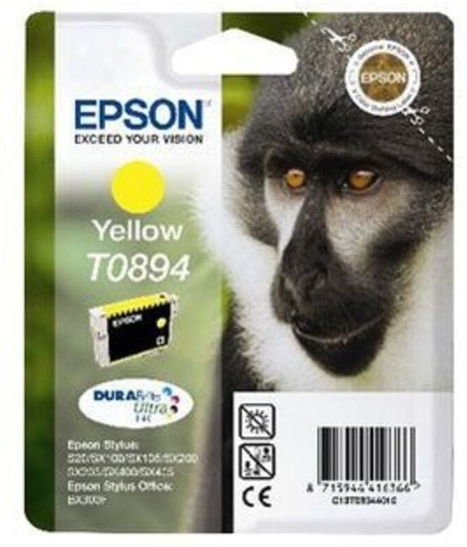 Epson Monkey Singlepack Yellow T0894 DURABrite Ultra Ink