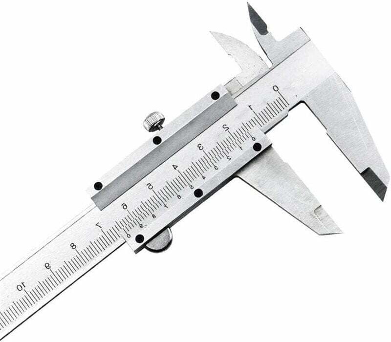 Odipie - Professioneller Messschieber aus Edelstahl, 150 mm, Präzisions-Digital-Messschieber aus Edelstahl, Mikrometer-W...