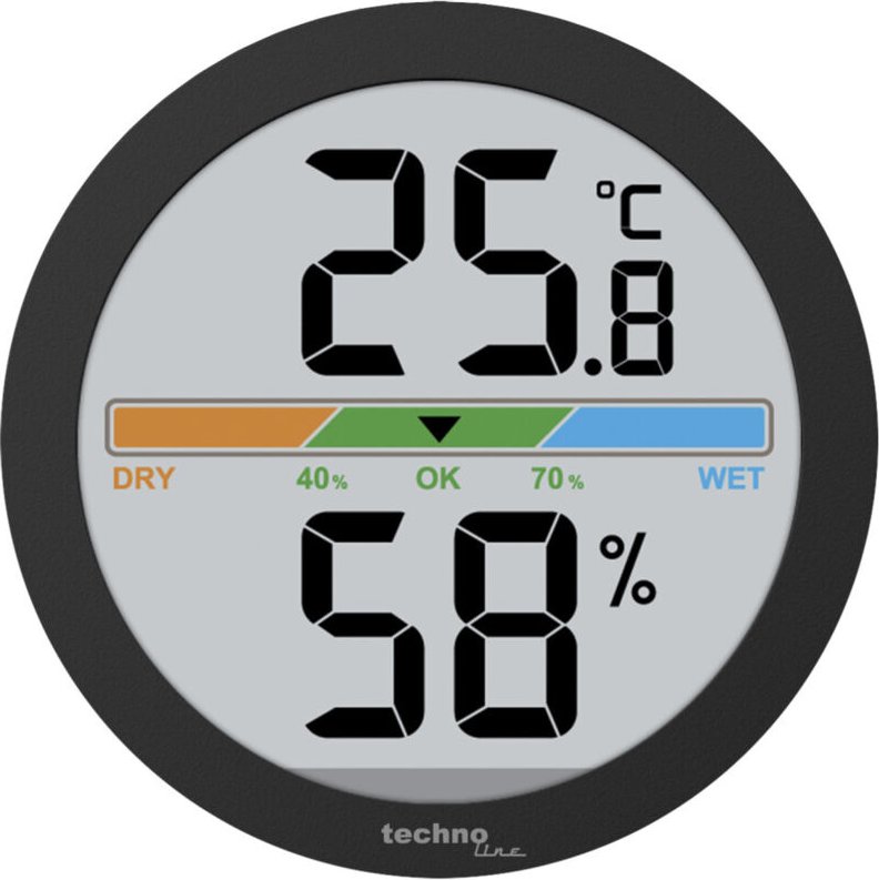 Technoline Thermo-Hygrometer WS9418 dunkelgrau