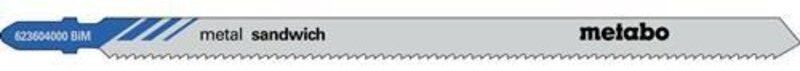 Metabo - 5 Stichsägeblätter 'sandwich metal' 150/ 2,0 mm, BiM 5 Stk