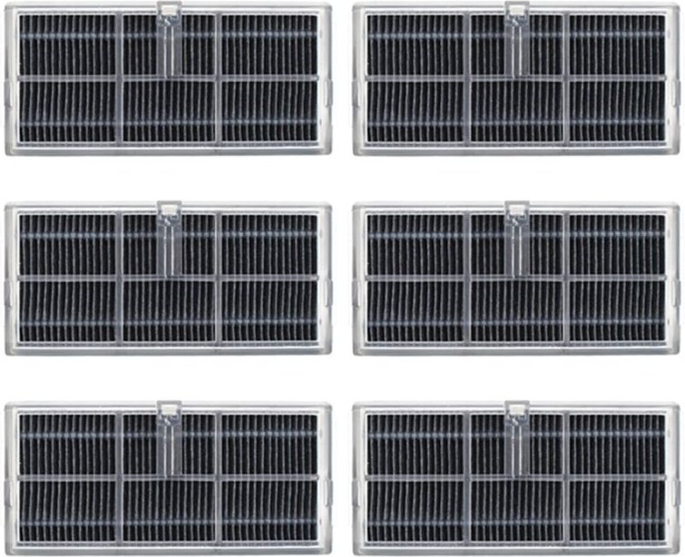 6PCS Filter Ersatz Teile für Bot X40 /X40 Pro/ Ultra Staubsauger Waschbar hepa