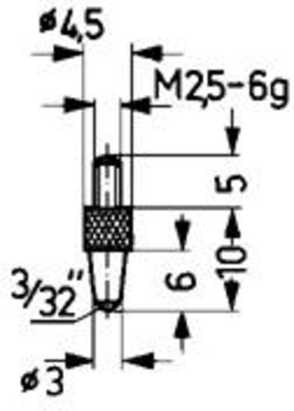 Messeinsatz Stahl Typ 21/ 3,0mm Käfer
