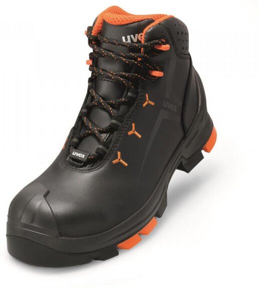 Uvex - 2 Sicherheits-Stiefel Gr.43 W11 S3L esd sr schwarz/orange 6503.2