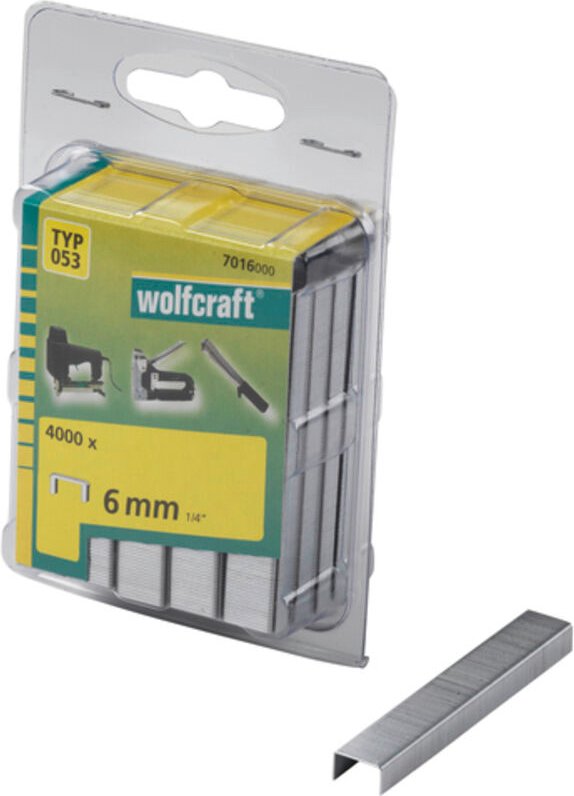 Wolfcraft - 4000 Klammern breit, Stahl Typ53 6mm - 7016000