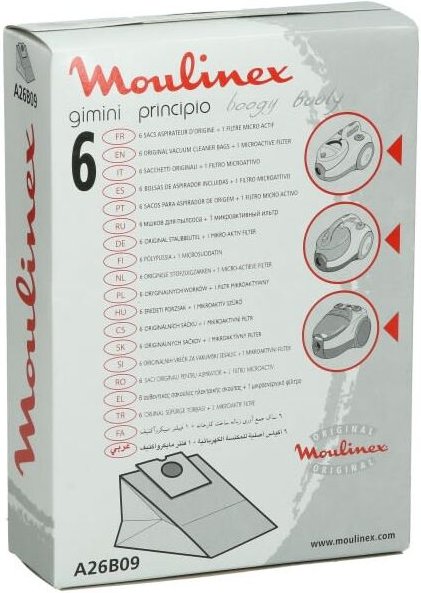 Staubsaugerbeutel gimini/boogy/principio für Staubsauger moulinex
