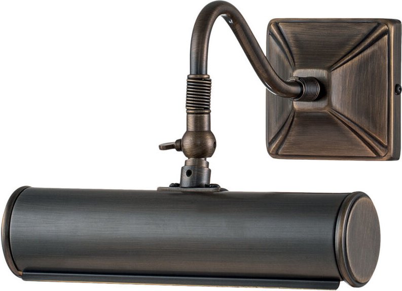 Wandleuchte Bilderlampe Stahl Dunkelbronze b 19 cm Badleuchte 2 Flammig